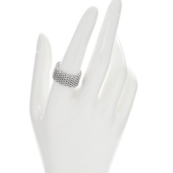 Tiffany & Co Somerset Mesh Ring - Picture 3 of 9